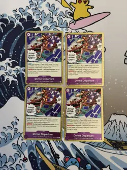 One Piece TCG Card - (Playset) - 4x OP13-076 - Divine Departure - Rare - Eng - Image 1