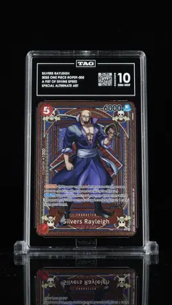 Silvers Rayleigh Special Alternate Art A Fist of Divine Speed OP09-005 TAG 10 - Image 1