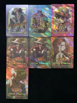 One Piece Game Card S-Chinese Monkey D Luffy Nami Franky Sanji Lot*7 JA43 - Image 1