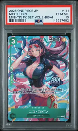 JP One Piece Mini-Tin Pack Set Vol.2 Sequential PSA 10 Set: Bonney, Robin, Nami - Image 4