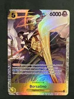 One Piece TCG - Borsalino EB04-058 SR -OP15 - Adventure on Kami's Island In Hand - Image 1