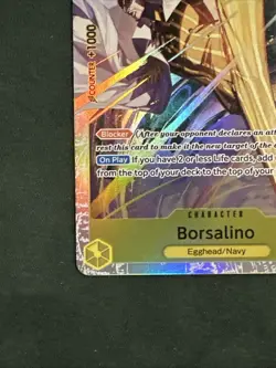 One Piece TCG - Borsalino EB04-058 SR -OP15 - Adventure on Kami's Island In Hand - Image 4