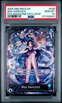 ONE PIECE 2025 HANCOCK PSA MAGAZINE EXCLUSIVE PROMOS #038 PSA 10 - Image 1