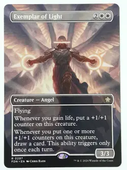 Exemplar of Light (Borderless #297) - NM - FDN Foundations #0297 - MTG Magic - Image 1
