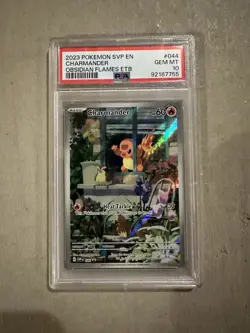 Pokemon Charmander 044 Scarlet & Violet Promo Holo PSA 10 2023 English Card - Image 1