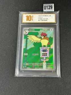 Pokemon Chinese TCG card Sword & Shield Pidgeotto CSV4C 137/129 AR Grade 10 - Image 1