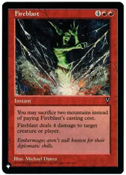 Fireblast - The List Reprints - Mystery Booster 2 - MTG - NM/M - Image 1