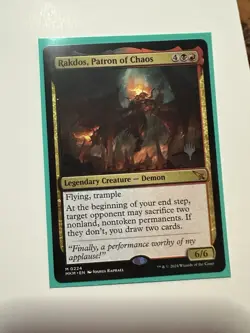 Rakdos, Patron of Chaos Promo Pack: Murders at Karlov Manor 0224 Mythic MTG - Image 1