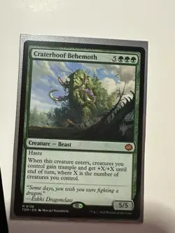 MTG Craterhoof Behemoth - Promo Pack, NM-Mint, English Promo Pack: Tarkir: Drago - Image 1