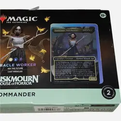 MTG Duskmourn: House of Horror Commander Deck – Miracle Worker NEW Sealed - Image 1