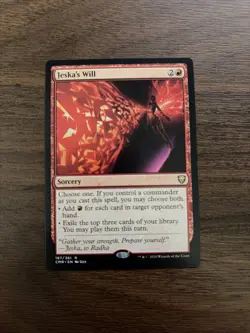 Jeska's Will Commander Legends Magic: The Gathering Near Mint Condition - Image 1