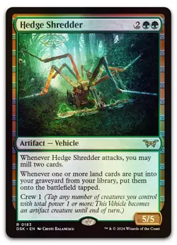 Hedge Shredder #183 (Foil) (NM) Duskmourn DSK Magic MTG - Image 1
