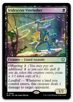 Iridescent Vinelasher #99 (Foil) (NM) Bloomburrow BLB Magic MTG - Image 1