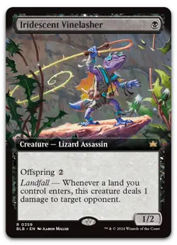 Iridescent Vinelasher (Extended Art) #359 (NM) Bloomburrow BLB Magic MTG - Image 1