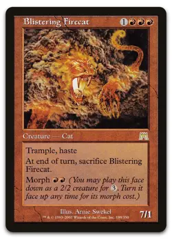 Blistering Firecat #189 (NM) Onslaught ONS Magic MTG - Image 1
