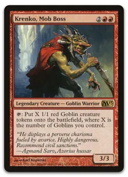 Krenko, Mob Boss #138 (NM) Magic 2013 M13 Magic MTG - Image 1