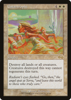 Catastrophe #6 (HP) Urza's Saga USG Magic MTG - Image 1