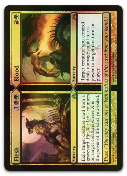 Flesh // Blood #128 (Foil) (NM) Dragon's Maze DGM Magic MTG - Image 1