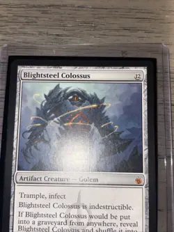 MTG Magic Blightsteel Colossus Mirrodin Besieged 2011 NM (C) - Image 3