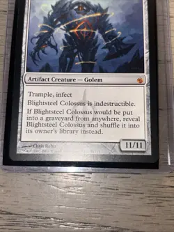 MTG Magic Blightsteel Colossus Mirrodin Besieged 2011 NM (C) - Image 4