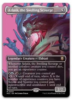 Azlask, the Swelling Scourge (Borderless) #9 NM Modern Horizons 3 M3C Magic MTG - Image 1