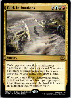 Magic the Gathering Dark Intimations Aether Revolt MTG Free Shipping! - Image 1