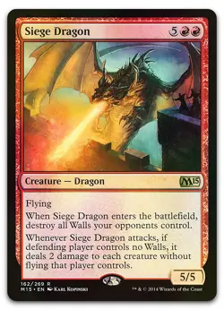 Siege Dragon #162 (Foil) (LP) Magic 2015 M15 Magic MTG - Image 1