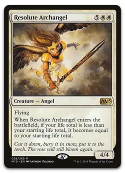 Resolute Archangel #28 (NM) Magic 2015 M15 Magic MTG - Image 1