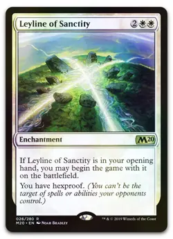 Leyline of Sanctity #26 (Foil) (LP) Core Set 2020 M20 Magic MTG - Image 1