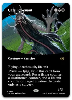Qarsi Revenant (Borderless) #338 (NM) Tarkir Dragonstorm TDM Magic MTG - Image 1