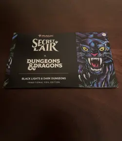 MTG Magic The Gathering Black Lights & Dark Dungeons Secret Lair FOIL! Sealed! - Image 1