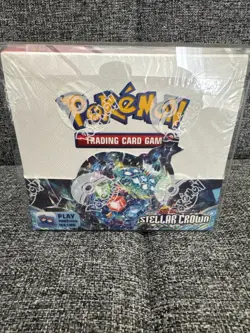 Pokemon TCG Scarlet & Violet Stellar Crown 36 Packs Booster Box Factory Sealed - Image 1