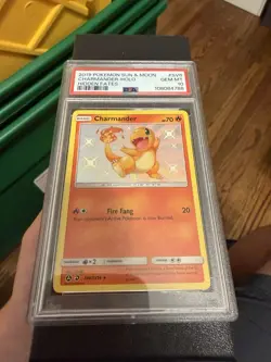 Pokemon Shiny Charmander SV6/SV94 Hidden Fates Vault Holo Card PSA Gem Mint - Image 1