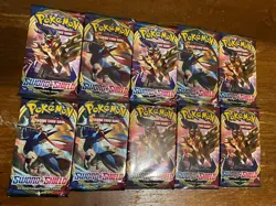 Pokemon Sword & Shield Booster Pack Lot - 10 Packs Trading Card Game English - Image 2