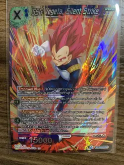 SSG Vegeta Silent Strike BT16-022 SR Foil Dragon Ball Super TCG Card Near Mint - Image 1
