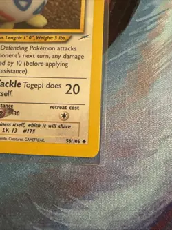 Vintage Pokemon WOTC Yuka Morii 4-Card LOT: LP/MP Togepi Kabuto Omanyte Poliwag - Image 2