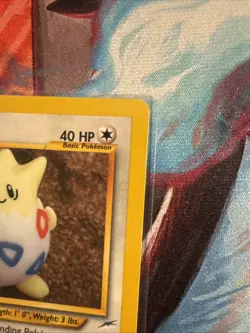 Vintage Pokemon WOTC Yuka Morii 4-Card LOT: LP/MP Togepi Kabuto Omanyte Poliwag - Image 3
