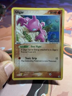 Gligar 57/115 Ex Unseen Forces Reverse Holo Stamped Pokemon Card TCG MP HP - Image 3