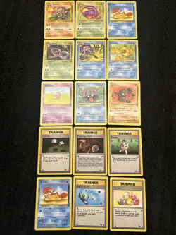 Lot:0⃣6⃣ Fossil Set Lot Commons - 1999 WOTC Collection Bundle - 15x Cards - Image 1