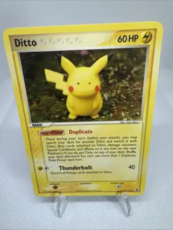 Ditto Pikachu 39/113 Non Holo Delta Species Pokemon Card - Image 1
