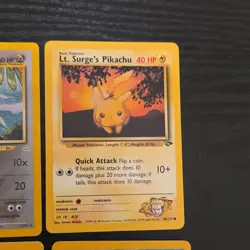 Pokemon TCG Card Lot Skarmory Ninetales Lt. Surge's Pikachu Poliwrath Wizards - Image 5