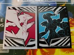 White Flare Black Bolt Reshiram Zekrom ETB Card Sleeve Set Pokemon Authentic - Image 1