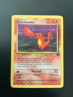 Pokemon Charmander Team Rocket vintage card #50/82 Wotc 2000 - Image 1