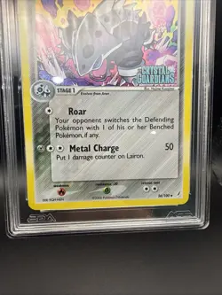 Pokemon Lairon 36/100 Crystal Guardians Reverse Holo Stamped Card - Image 4