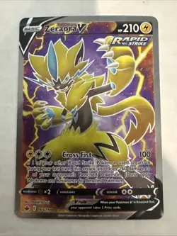 Pokemon Zeraora V Chilling Reign 165 NM Card TCG - Image 1