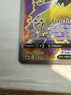 Pokemon Zeraora V Chilling Reign 165 NM Card TCG - Image 2