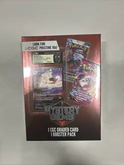 Pokemon Mystery Gems 1 CGC Graded Card & 1 Booster Pack 2025! New Sealed Box! - Image 3