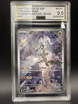 Pokemon TCG N's Reshiram Card 167/159 Stamped Illustration Rare Promo - Image 1