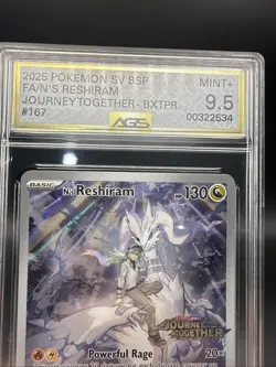 Pokemon TCG N's Reshiram Card 167/159 Stamped Illustration Rare Promo - Image 3