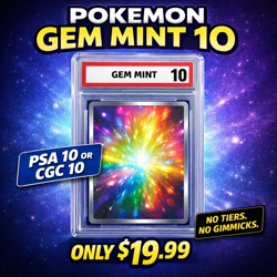 Pokemon CGC 10 / PSA 10 GEM MINT Graded Card Mystery Slab Random - Image 1